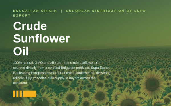 crude sunflower oil - supa export Romania
