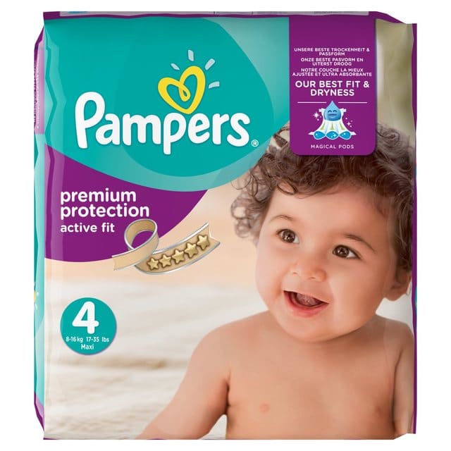  Pampers Premium Protection Baby Nappies, Size 0 Micro
